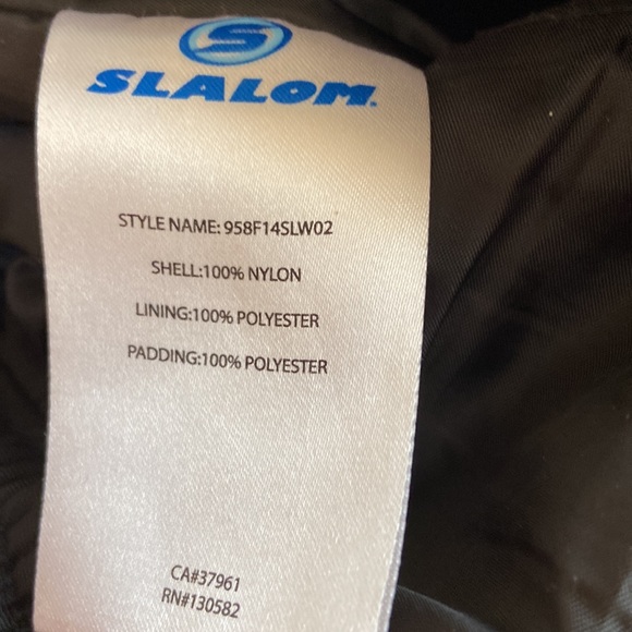 Slalom ski pants sz XS black euc snow board winter play - Picture 6 of 7